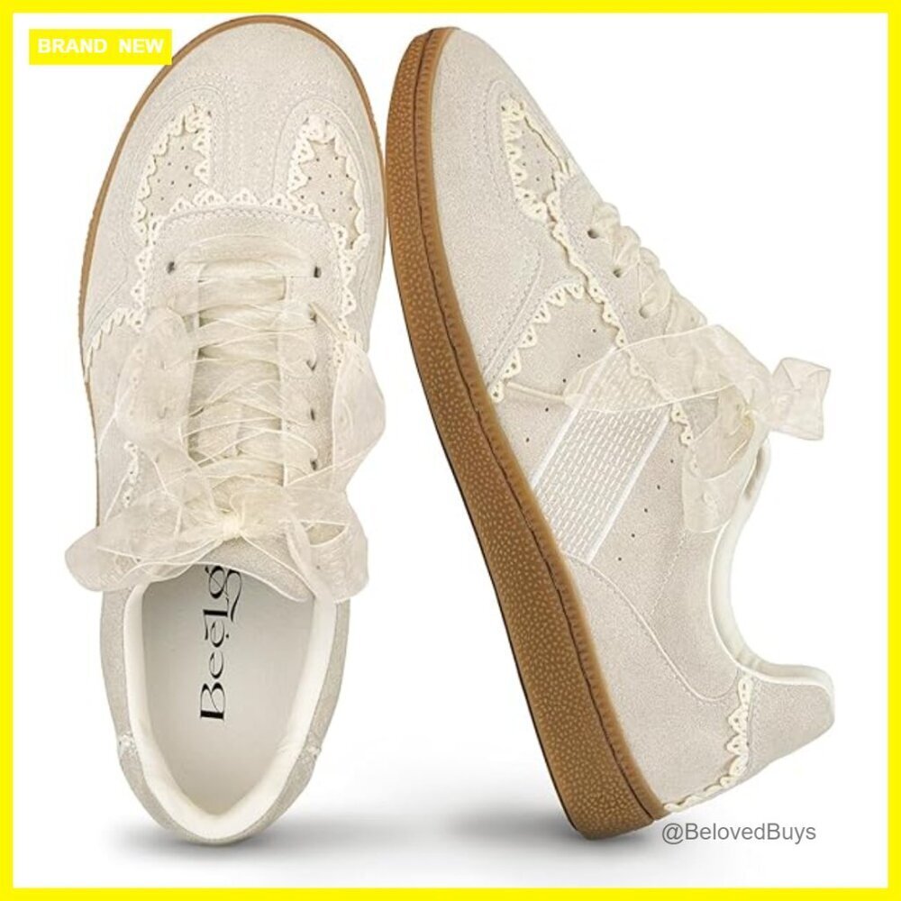 Leather Sneakers with Memory Foam Insole, Lace-Up Design for Casual Wear